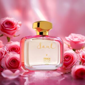 Collection of popular perfumes for women displayed elegantly with luxury bottles and floral accents